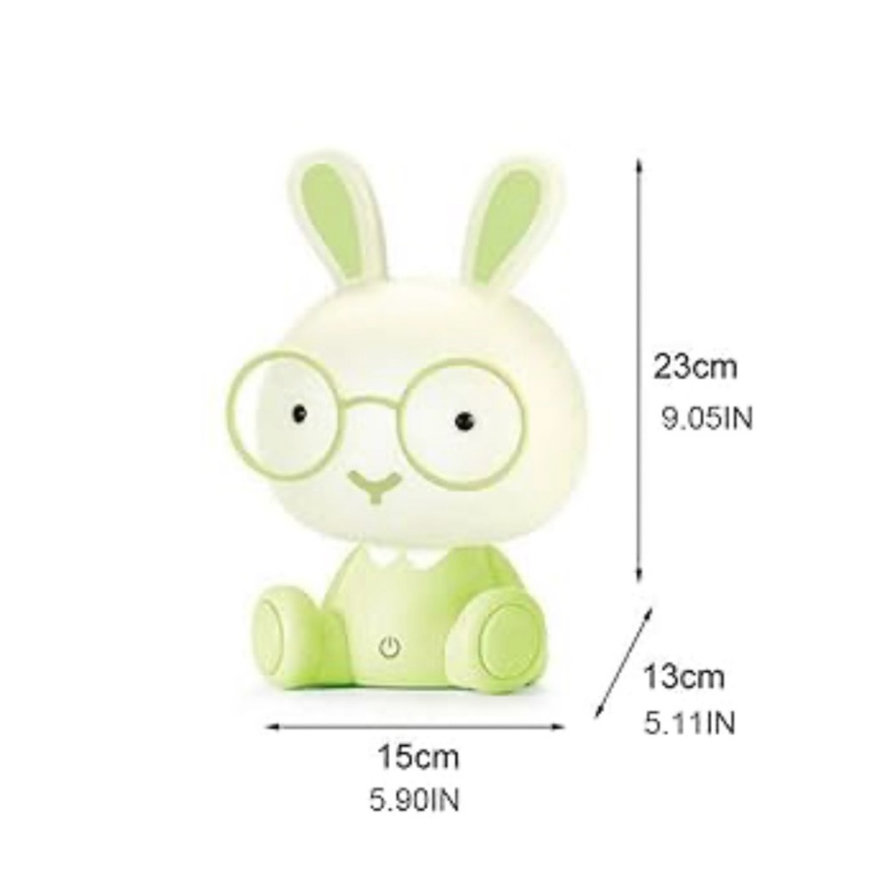 Cute Rabbit Lamp with Glasses Touch Sensor(Eye Protection)Cartoon Night Light - Picture 16 of 16